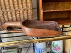 Antique Vintage Primitive Wooden Hand Scoop