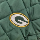 Green Bay Packers Womens Large Quilted Jacket Nfl Team Apparel Game Day Fan Gear