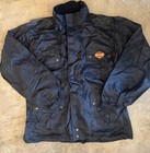 Harley-davidson 2pc Motorcycle Rain Suit Large W  Bag Black Waterproof Genuine