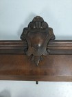 Hand Carved Wood French Pediment  Over Door Architectural Salvaged Antique Gorge