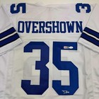 Autographed signed Demarvion Overshown Dallas White Football Jersey Jsa Coa