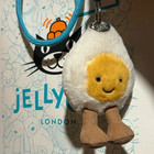Jellycat Boiled Egg Plush Bag Charm Keychain Toy Amuseables Gift Nwt 2025