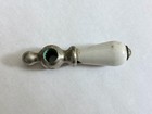 Antique Porcelain Faucet Handle Cold - Farmhouse Salvage