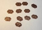 Vtg Amity Leather Craft Metal Embellishment Scrap Booking Us Air Corp Lot Of 11