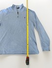 Polo Ralph Lauren Men s 1 4 Zip Pullover Sweater Xl Light Blue   Red Pony