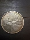 1963 Canadian Quarter 80  Silver