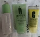Clinique 3 Step Skin Care Travel Set Dry combination Moisturizer lotion soap 1 2