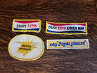 Lot Of 4 Pepsi Nos Embroidered Patches Pepsi Power Either Way Say Pepsi Please