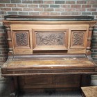 Antique Upright Piano 1890s Blasius   Sons Carved Panels Pick Up Only