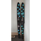 Vintage Ho Sport Combo Water Skis 66  L Retro 80s Grid Neon Rts Bindings Pair