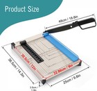 Paper Cutter Heavy Duty 12    Guillotine Papers Trimmer Safety Guard