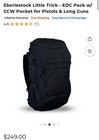 Eberlestock Little Trick - Edc Pack W  Ccw Pocket For Pistols   Long Guns