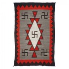 Antique Two Grey Hill Rug 5   7 6  Native American Southwest Navajo Wool Rug