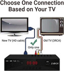 Digital Tv Converter Box  Atsc Tv Tuner -  For Analog Hdtv Live 1080p With Recor