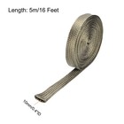 Heat Shield Sleeve 0 4  Id 16ft Fuel Line Heat Shield Sleeve 800    Titanium