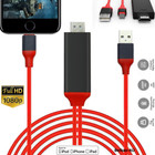 1080p Phone To Hdmi Hdtv Av Tv Adapter Digital Cable For Iphone 14 11 xr 8 ipad