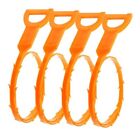 Drain Snake Clog Remover Hair Removal Cleaning Tool Plumbing Pipe Sewer 4 Pack