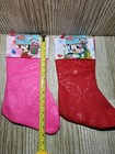 Disney Mickey   Minnie Mouse Christmas Stocking Felt 16    New 