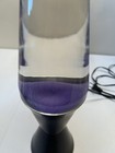 Vintage 1999 Lava Lite Midnight Series Lava Lamp Black Base Purple Wax 16 