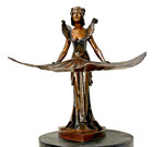 French Art Nouveau Bronze By Francis Renaud Foundry Gladenbeck Berlin H  14  W 