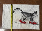 Vintage B Kliban Cat Red Sneakers Pillowcase Pillow Case Standard Usa 29  X 20 
