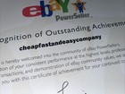 Ebay Powerseller Award Cheap Fast Easy Company Nostalgia Funny Novelty Wall Art