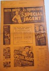 Special Agent Pressbook 1935 Bette Davis George Brent Original Uncut