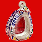 Empty Case Frame  Phra Pid Ta Silver Gem Thai Amulet Buddha Pendant 2 5 3 0 Cm