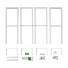 34 Inch Wall Mount Media Storage Rack  Cd Dvd Cube Organizer Metal Shelf