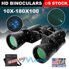 180x100 Military Zoom Powerful Bak4 Binoculars Day low Night Optics Weatherproof