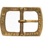 Brass New Hippie Minimalist Hippy Retro Mcm Boho Nos 1970s Vintage Belt Buckle