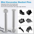 4pcs 25mm Diamater Mini Excavator Connecting Pins Linkage Pin Attachments