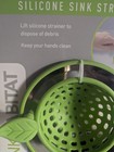          Sinkhabitat Silicone Sink Strainer     Green     Anti-clog Design     Easy Clean
