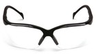 Pyramex Venture Ii Black Frame Safety Glasses W  Clear Anti-fog Lens Sb1810st