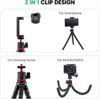 Action Camera Accessories Kit With Flexible Tripod For Gopro Hero 12   8 Dji Osmo