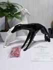 Ashton-drake Madra s Dogs Gene Marshall Black White Resin Dog Set Coa 92258-c