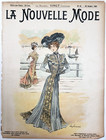 La Nouvelle Mode French Fashion Antique October 1900 Ad Clothing Magazine Cover
