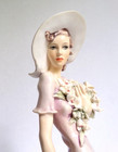 Rare G Armani Orchid  1993c Porcelain Girl Figurine Florence Signed Italy 12 25 