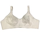 Wonderbra W1985 Bra  White  Smoothing Wire Free 46dd Lace Overlay Nwt 55