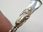 Vintage Silver Plated Figural Monk Jesus Priest Scholar Design Sugar Tongs 