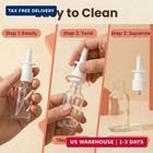 6pcs 10ml Glass Nasal Spray Bottles Mist Spray Bottle Clear Empty Direct Spray C