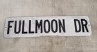 Authentic Retired Metal Street Sign Fullmoon Dr Vintage Aluminum Road Sign