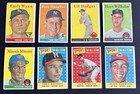 1958 Topps Baseball Partial Set 226 Diff Cards  45  Of Set  Incl 8 Hof - Vg