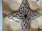 Rare Antique Moroccan Serving Tray W wells For Cups Terracotta Handmade  Painted