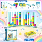 2 Pack Color Stack Challenge Game - Stacking Board Game Set With 2-4 Players Kid