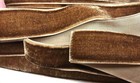 Vintage 1  Velvet Ribbon Rayon Trim Toffee Brown 3yds Made In France