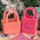 Littlest Pet Shop Lps 2 Pc Pink Shopping Bags Purses Totes Accessories Lot