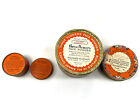 Richard Hudnut Face Powder Box Art Deco Collection 4 Pc Three Flowers 1920s Vtg