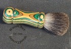 Handmade Color Wood Silver Badger Hair Shaving Brush Made In Usa Wood 315a