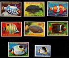 Birds   Fishs  Stamps    worldwide Lot Collection